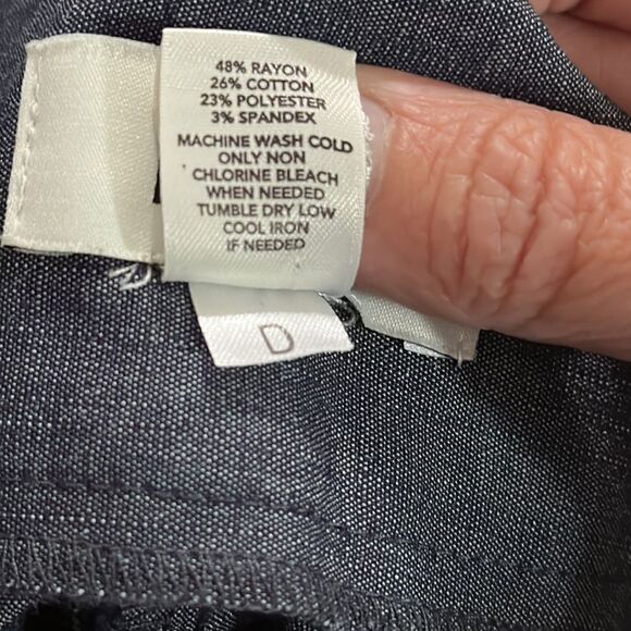 LOFT Ann Taylor Blue Gray Pencil Skirt Size 4 - Picture 11 of 11